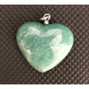 AMAZONITE COEUR PENDENTIF 14,8 gr