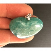 AMAZONITE COEUR PENDENTIF 14,8 gr