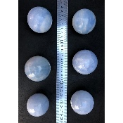 CALCITE bleue BOULE Lot de 6 pièces