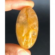 QUARTZ HÉMATOÏDE JAUNE  GALET 69 gr