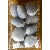 CALCITE BLEUE COEUR Lot de 10 Pièces
