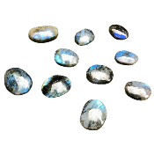 LABRADORITE bleue GALET Lot de 10 pièces