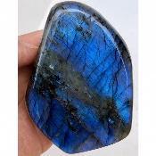 LABRADORITE aa BLEUE FORME LIBRE ENTIÈREMENT POLIE 490 gr