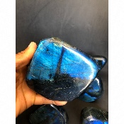 LABRADORITE bleue FORME LIBRE polie Lot de 9 pièces 