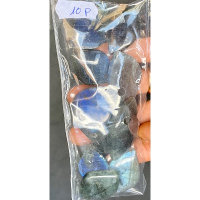LABRADORITE bleue PENDENTIF Sachet de 10 Pièces