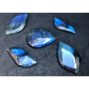LABRADORITE bleue PENDENTIF Grand Modèle Paquet de 5 Pièces