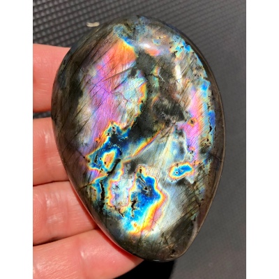 LABRADORITE GALET MULTICOLORE 123g
