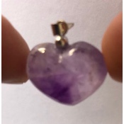 AMÉTHYSTE COEUR PENDENTIF 6,2 gr