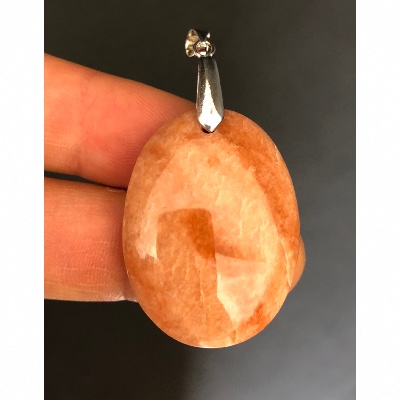 PIERRE DE LUNE ORANGE PENDENTIF