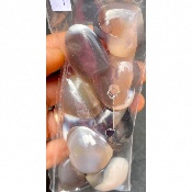 AGATE BLEUE COEUR lot de 10 pièces
