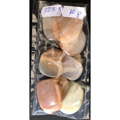 PIERRE DE LUNE ORANGE CABOCHON Lot de 10 pièces