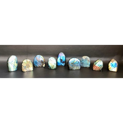 LABRADORITE Forme Libre polie Lot de 9 Pièces