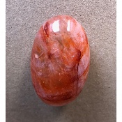 QUARTZ HÉMATOÏDE ROUGE  GALET 82 gr