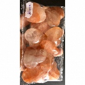 QUARTZ HÉMATOÏDE ORANGE COEUR sachet de 10 Pièces