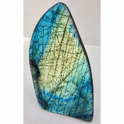 LABRADORITE BLEU-VERT  FORME LIBRE ENTIÈREMENT POLIE 3020 Gr