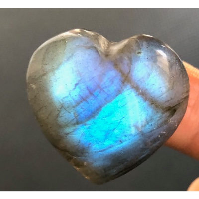 LABRADORITE BLEUE petit COEUR