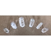 QUARTZ CRISTAL PRISME Lot de 6 pièces