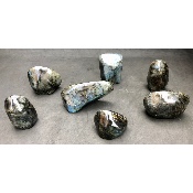 LABRADORITE FORME LIBRE POLIE Lot de 7 Pièces