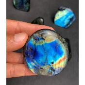 LABRADORITE Entièrement POLIE Lot de 10 Pièces