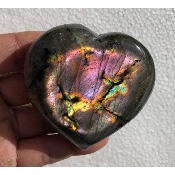 LABRADORITE VIOLETTE  COEUR 186 gr