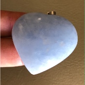 CALCITE BLEUE COEUR PENDENTIF 32,1 gr