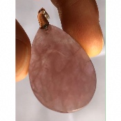 QUARTZ ROSE  PENDENTIF