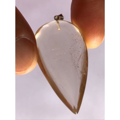 QUARTZ CRISTAL FUMÉ PENDENTIF