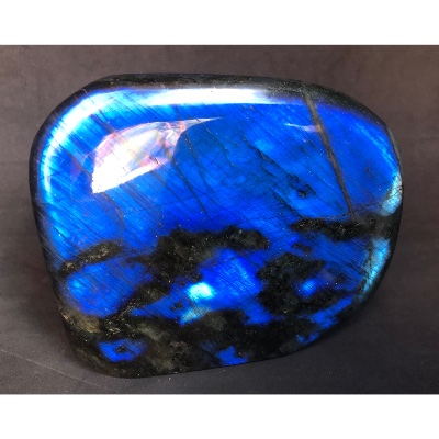 LABRADORITE bleue FORME LIBRE polie Lot de 4 pièces