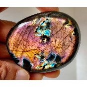 LABRADORITE GALET VIOLET-MULTICOLORE 140 gr