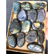 LABRADORITE multicolore GALET Lot de 20 pièces