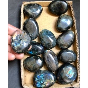 LABRADORITE GALET Lot de 13 pièces