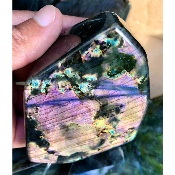 LABRADORITE MULTICOLORE  POLIE Lot de 5 pièces
