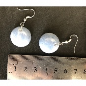 CALCITE BLEUE BOUCLE D'OREILLE