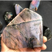 LABRADORITE Forme libre Multicolore-violet 10 pièces
