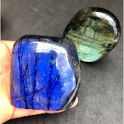 LABRADORITE Entièrement POLIE Lot de 4 Pièces