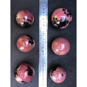 RHODONITE BOULE Lot de 6 pièces