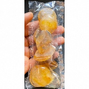 QUARTZ HÉMATOÏDE JAUNE PENDENTIF sachet de 10 Pièces