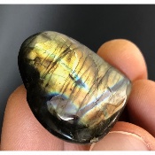 LABRADORITE DORÉE petit COEUR