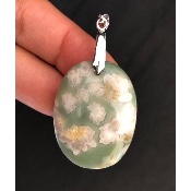 AGATE  FLEUR PENDENTIF 16,2 gr