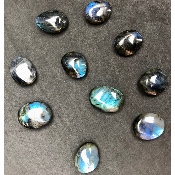 LABRADORITE bleue GALET Lot de 10 pièces