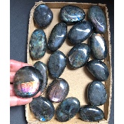 LABRADORITE multicolore GALET Lot de 17 pièces