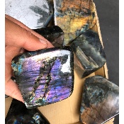 LABRADORITE Forme Libre Violet-Multicolore Lot de 8 Pièces