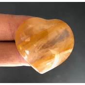 QUARTZ HÉMATOÏDE JAUNE  COEUR 23 gr