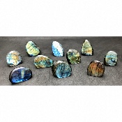 LABRADORITE FORME LIBRE Entièrement POLIE Lot de 620g