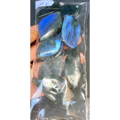 LABRADORITE bleue PENDENTIF Sachet de 10 Pièces