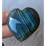 LABRADORITE BLEU-VERT COEUR 