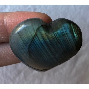 LABRADORITE BLEU-VERT COEUR 